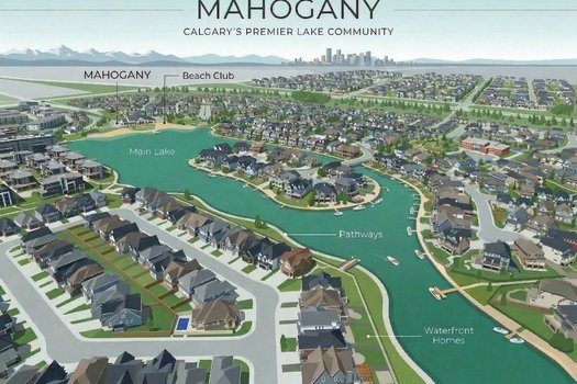 Mahogany lake community, SE Calgary